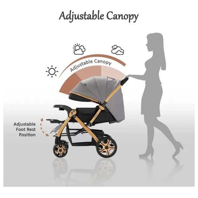 Teknum Reversible Trip2 Stroller – Grey