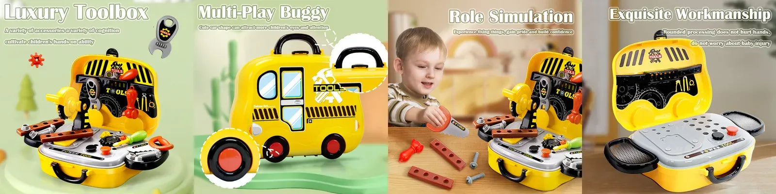 Deluxe Tool In Car Shape Suitcase