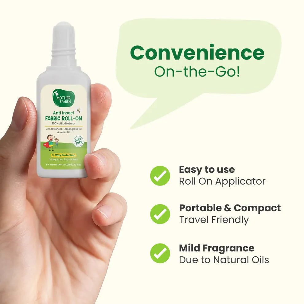 ماذر سبارش رول قماشي مضاد للحشرات للأطفال (12ml)