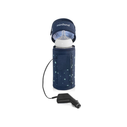 Miniland Warmy Travel Thermal Bottle Bag (Denim)