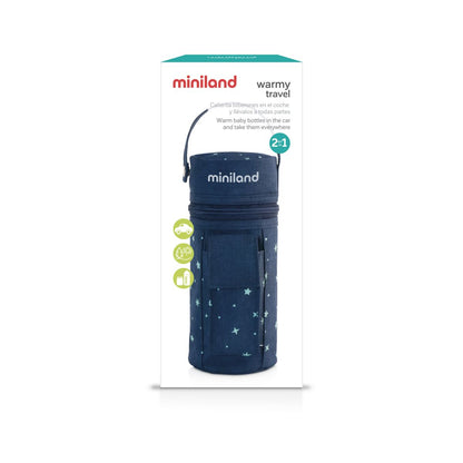 Miniland Warmy Travel Thermal Bottle Bag (Denim)