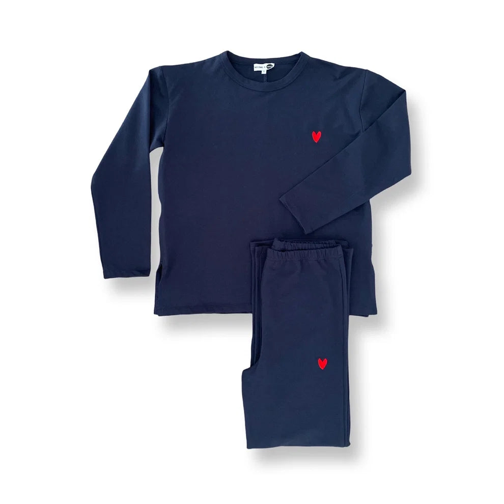 Become a Mom Lego Maternity Tracksuit (Navy, Small)