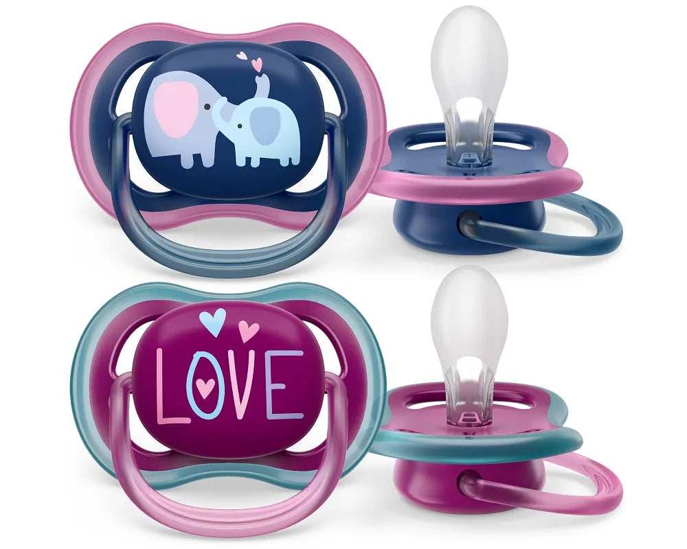 Philips Avent Ultra Pacifier Deco - Pack of 2 (18 Months)