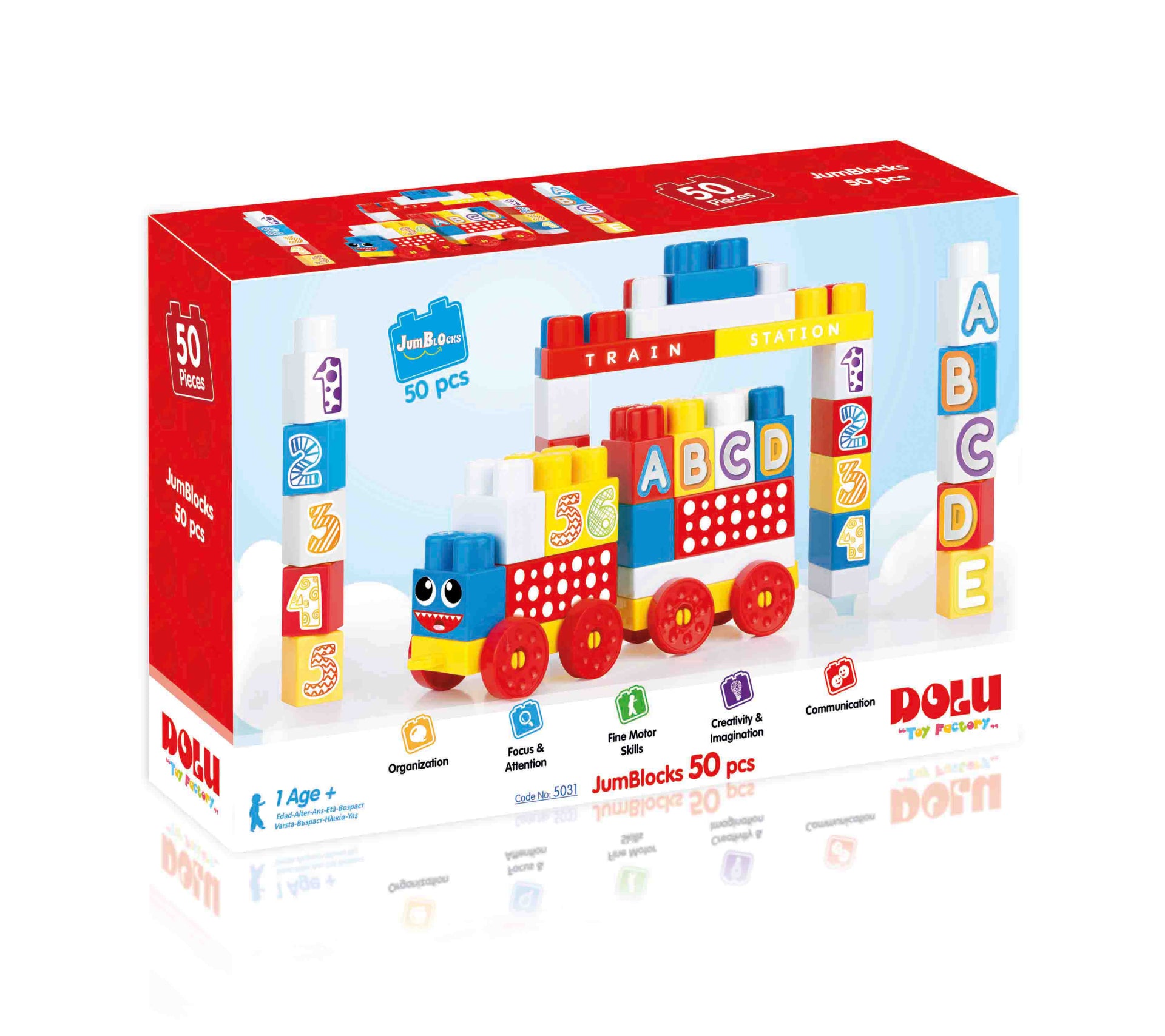 Dolu JumBlocks Big Building Blocks Box (50 Pcs)