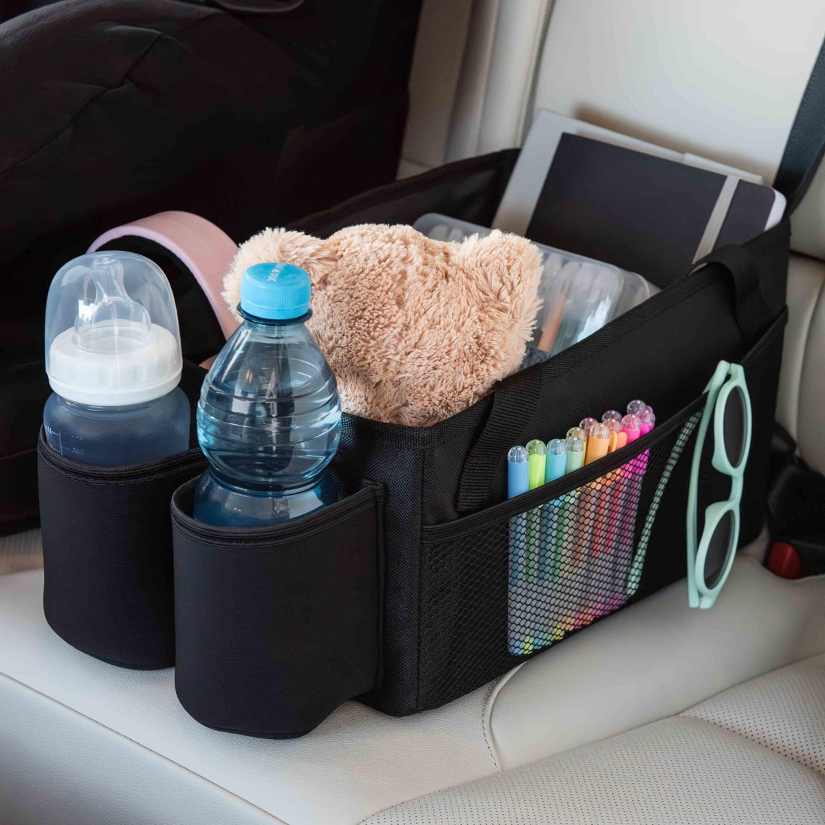 Dooky - Back Seat Basket Car Organizer - Black