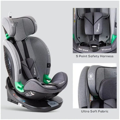 Teknum Evolve Prime iSize Car Seat With Isofix – Grey