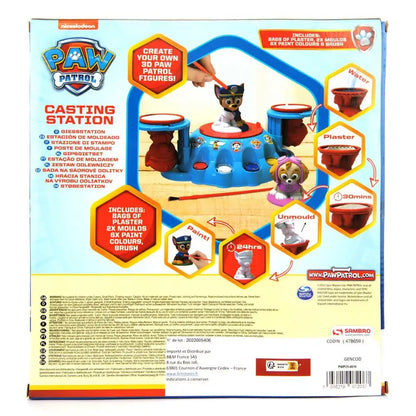 PAW Patrol - Casting Station Plaster Craft Set - 4 Pieces