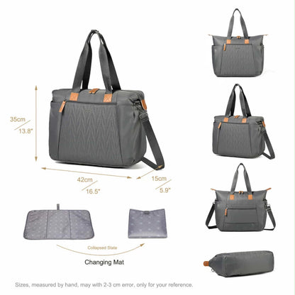 Little Story Colorland Kenzie Pack and Go Baby Travel Diaper Tote Hand Bag