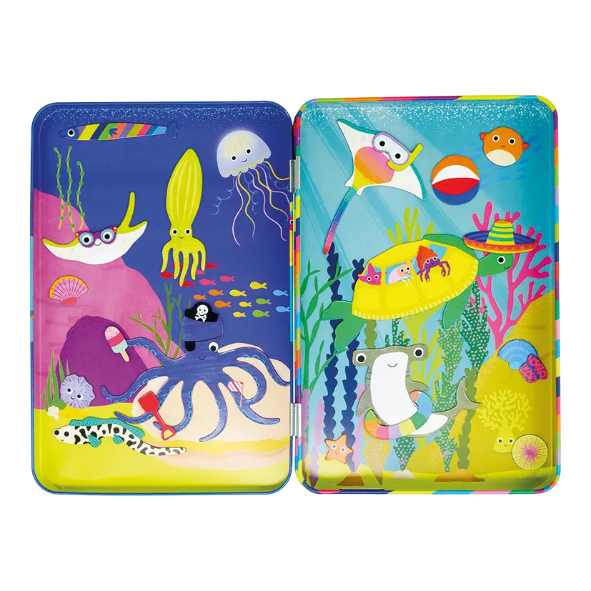 Floss & Rock Ocean Magnetic Playtime Tin Set