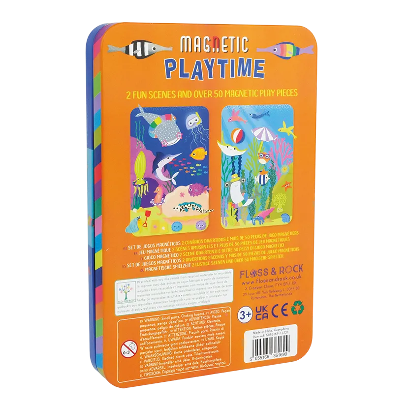 Floss & Rock Ocean Magnetic Playtime Tin Set