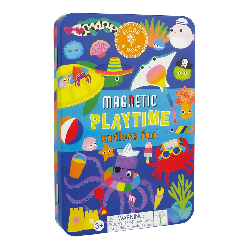 Floss & Rock Ocean Magnetic Playtime Tin Set