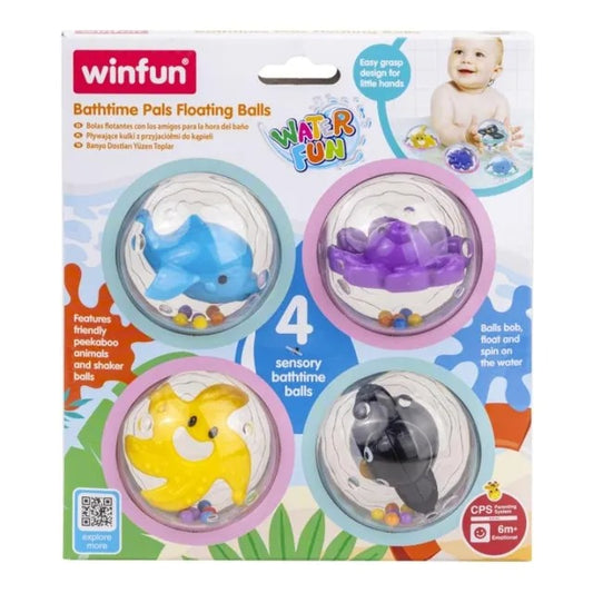 Winfun Bathtime Pals Floating Balls – 4 Pieces