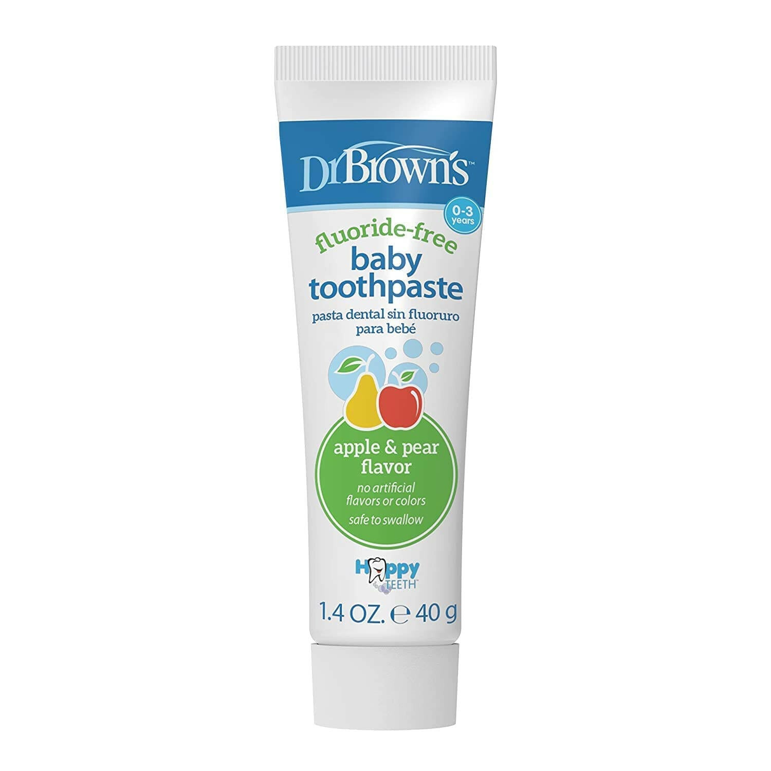 Brown's Fluoride-Free Baby Toothpaste, Safe to Swallow, 1-Pack,