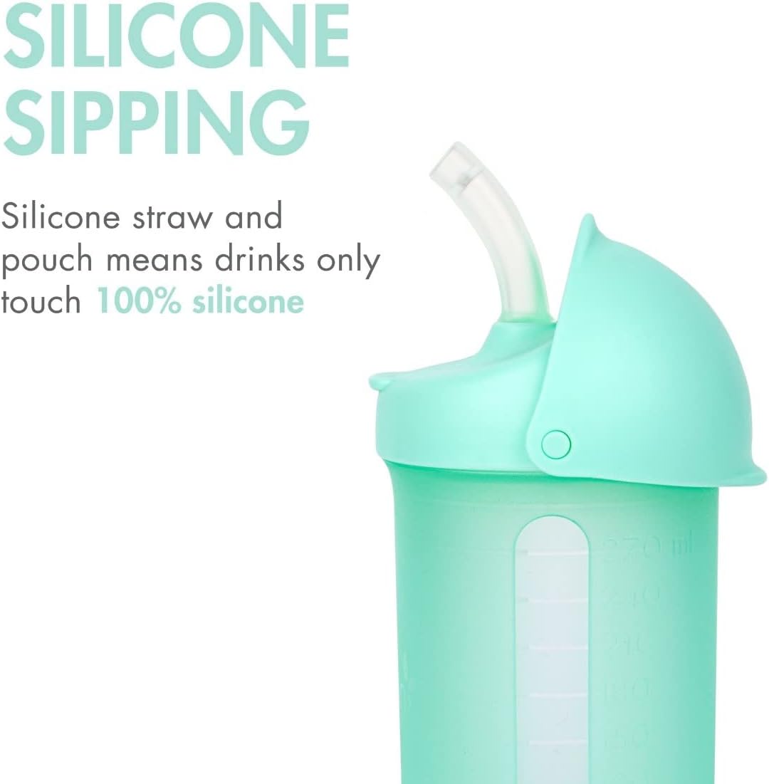 Boon Swig Insulated Silicone Straw Sippy Cup, 9oz