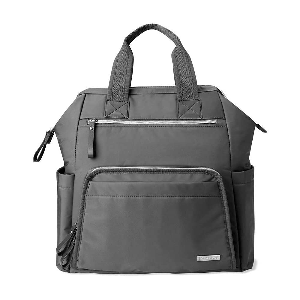 Skip Hop Diaper Bag Backpack: Mainframe Large Capacity Wide, Charcoal