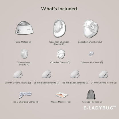 Haakaa E-Ladybug Wearable Electric Breast Pump Ultra Slim Hands Free Pump