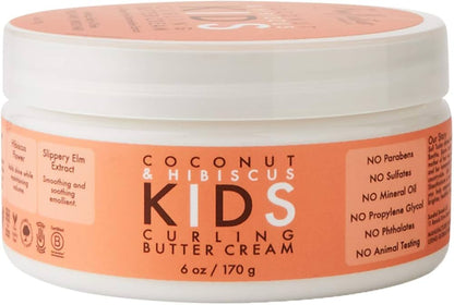 Shea Moisture كريم زبدة لتجعيد شعر الأطفال بجوز الهند والكركديه (170gm)