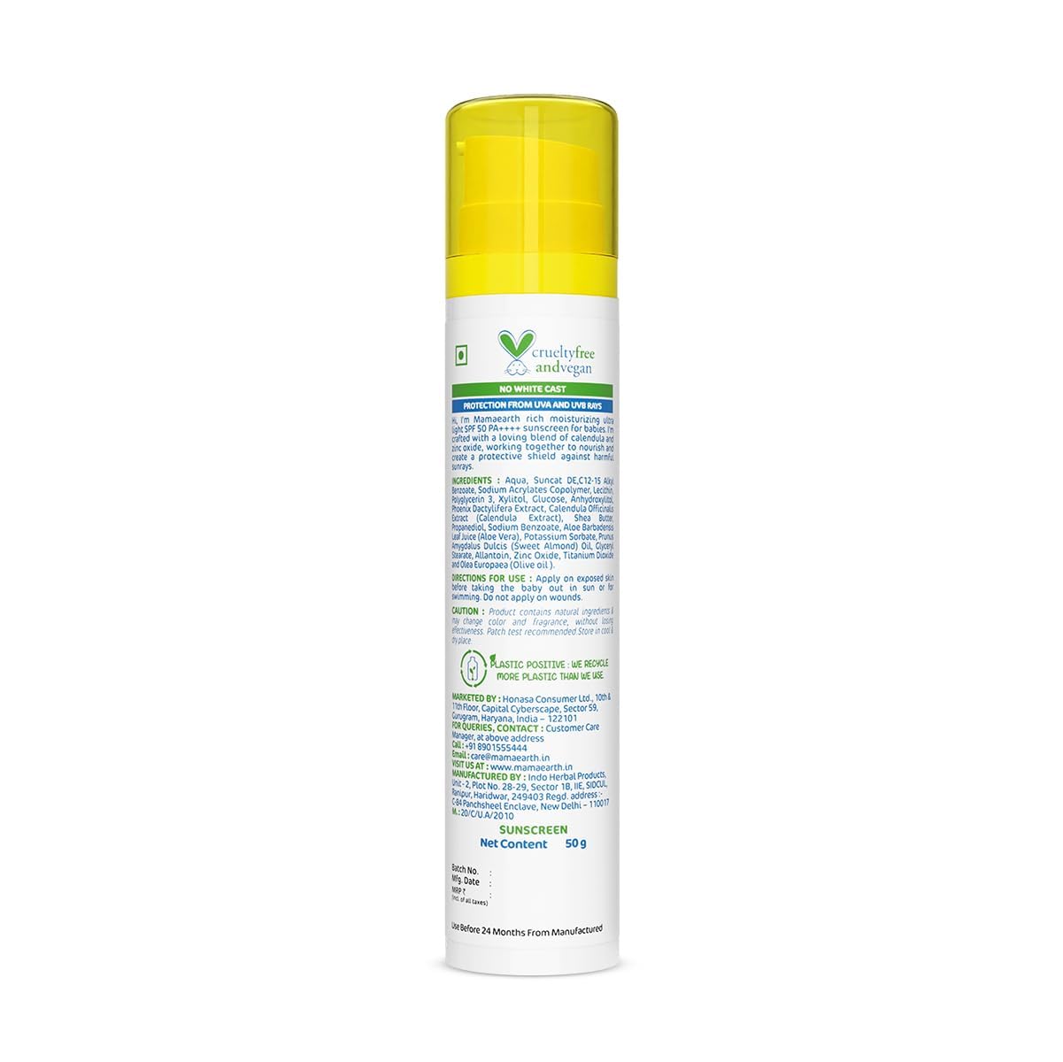 Mamaearth Baby Rich Moisturizing Sun Screen (50gm)