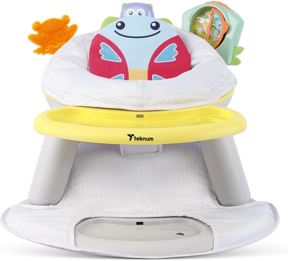 Teknum 2 In 1 Dining Chair Toddler Play Seat With Pedal Piano (Butterfly)