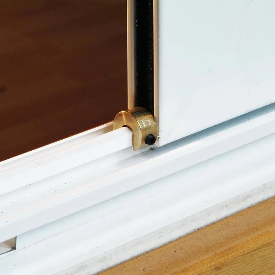Clippasafe Sliding Door & Window Blocks - Pack of 2 (Brass)