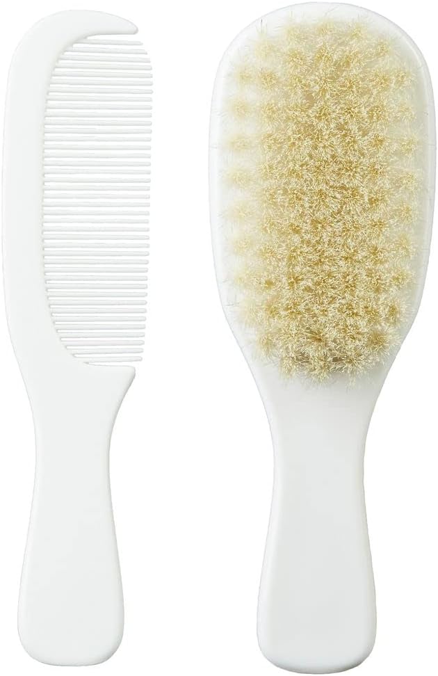 Mininor Baby Comb & Brush -  0M+ (White)