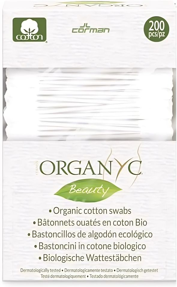 Organyc Beauty Cotton Swabs (200 Swabs)