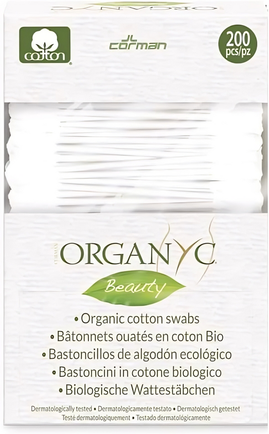 Organyc Beauty Cotton Swabs (200 Swabs)