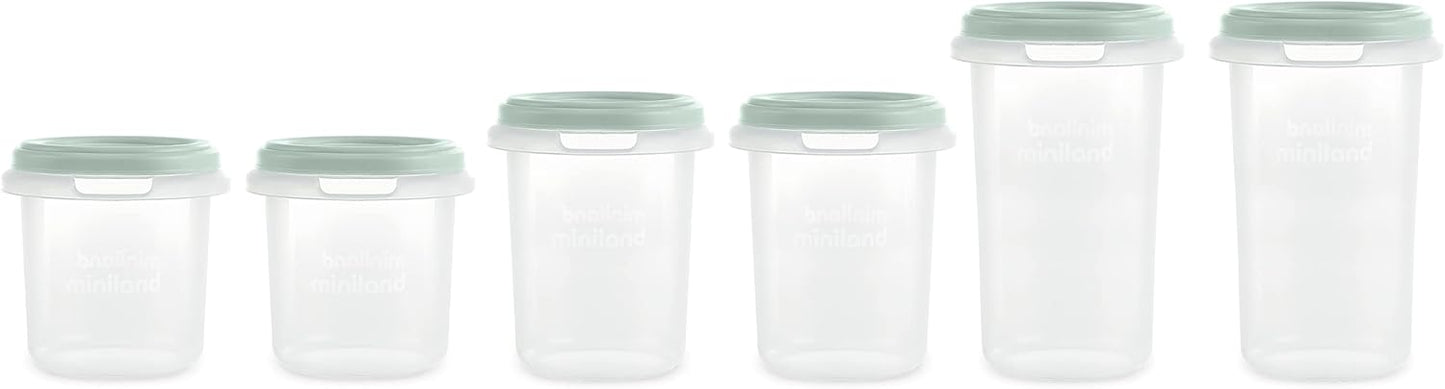 Miniland Baby Meal Storage Containers Hermisized Sets (Mint)