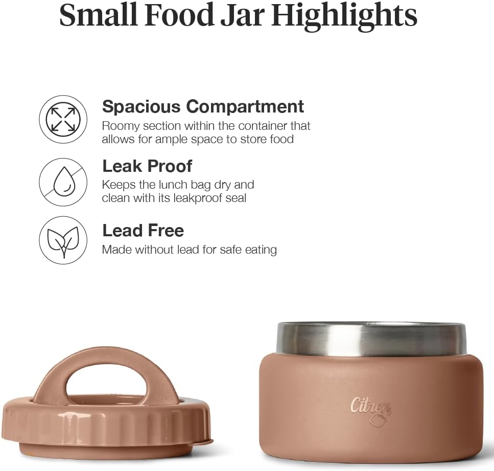 Citron Small Thermal Food Jar (250ml)