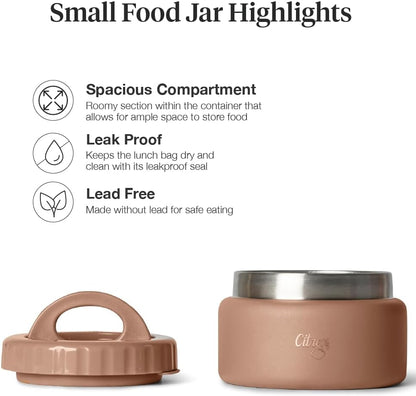 Citron Small Thermal Food Jar (250ml)