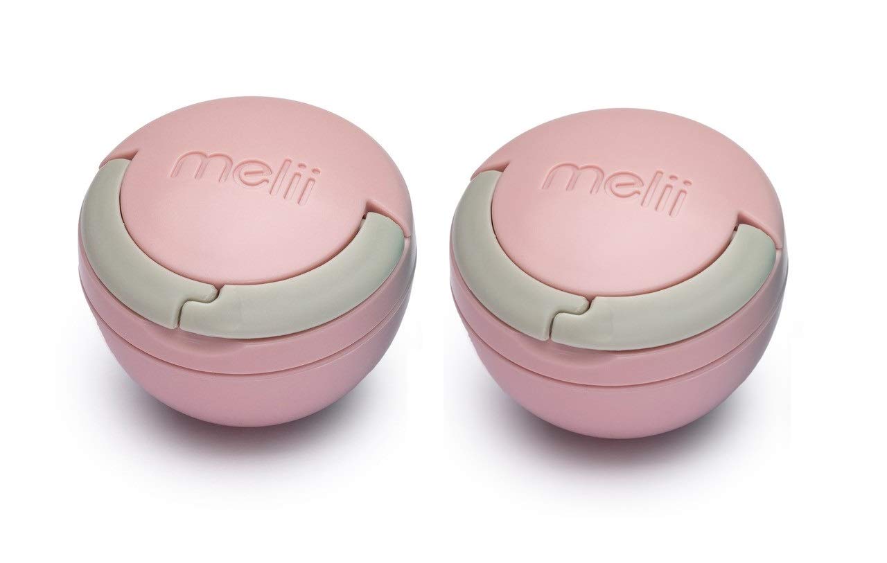 Melii Pacifier Pod - Pink & Grey 2 pcs