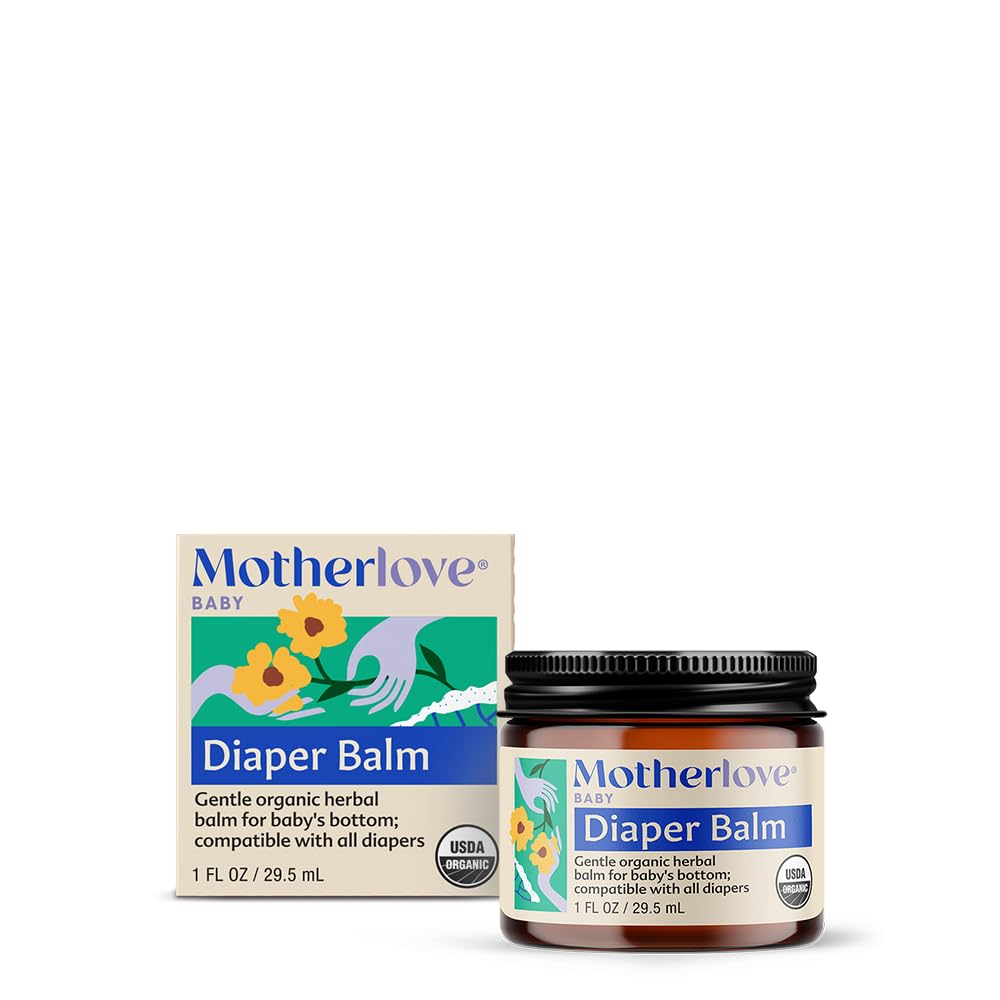 Motherlove Diaper Balm Organic Herbal Diaper Rash Cream (1oz)