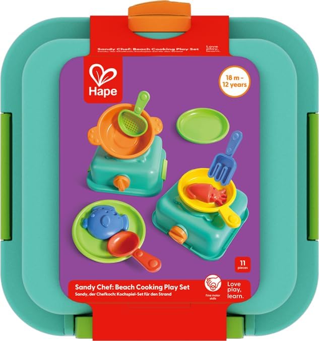 Hape Sandy Chef Beach Cooking Play Set