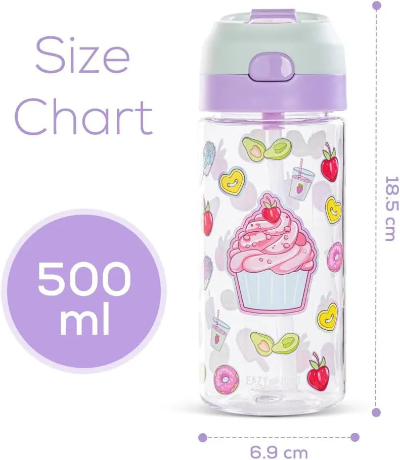 Eazy Kids Muffin Tritan Water Bottle With Spray (500ml)