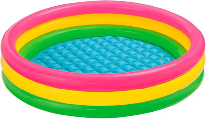 Intex Sunset Glow Pool, 3-Ring, W/ Infl. Floor (1.47mx33cm)