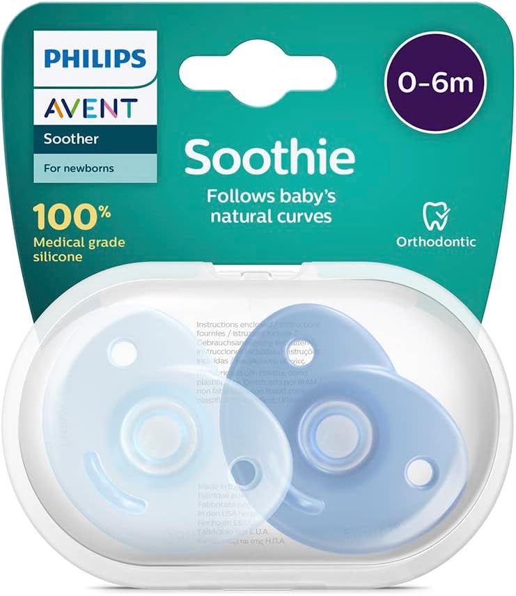 Philips Avent Soother for Newborns, 0-6m, 2pcs