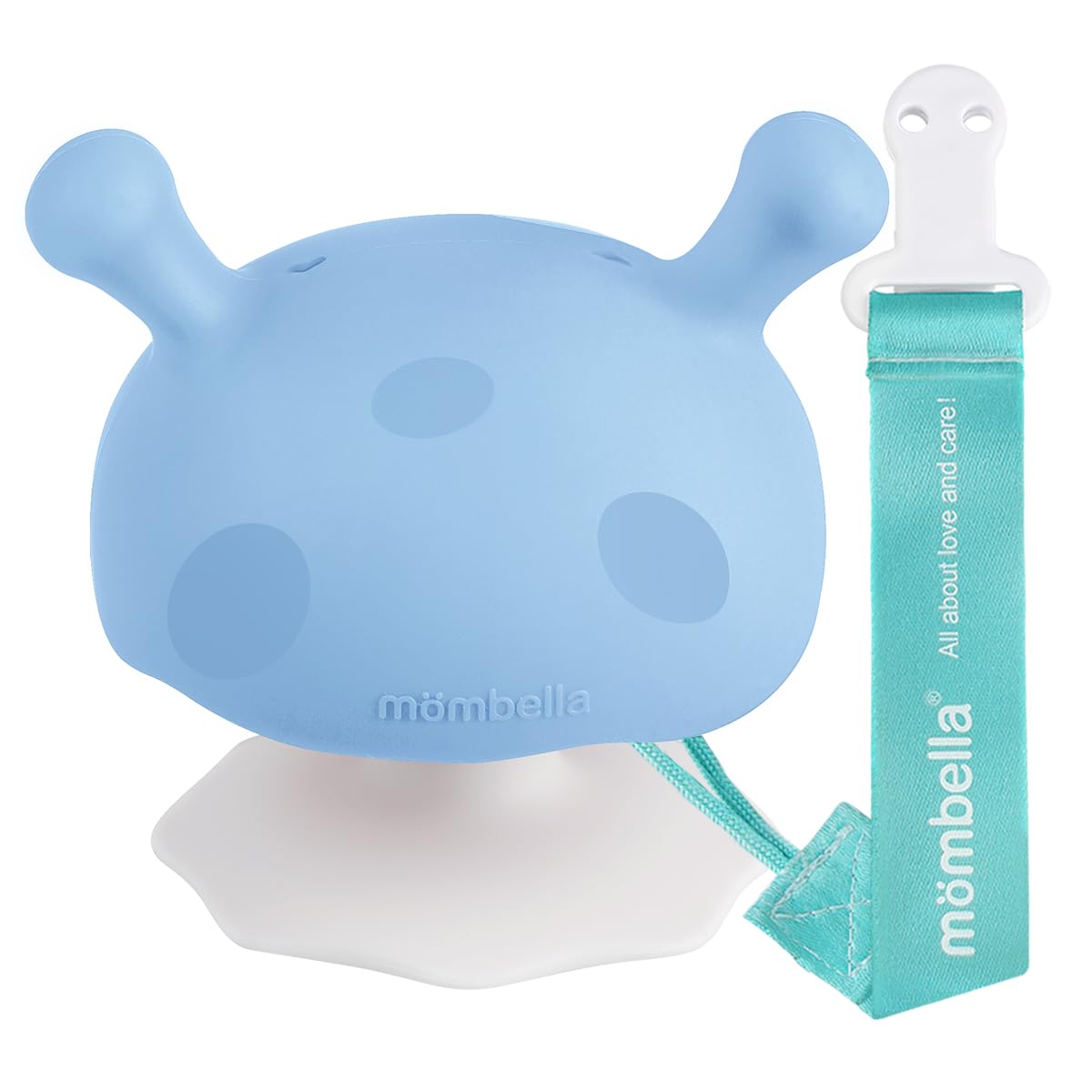 Baby Teething Toys + Silicone Mombella Baby Teether With Suction Base (3-12 Months)