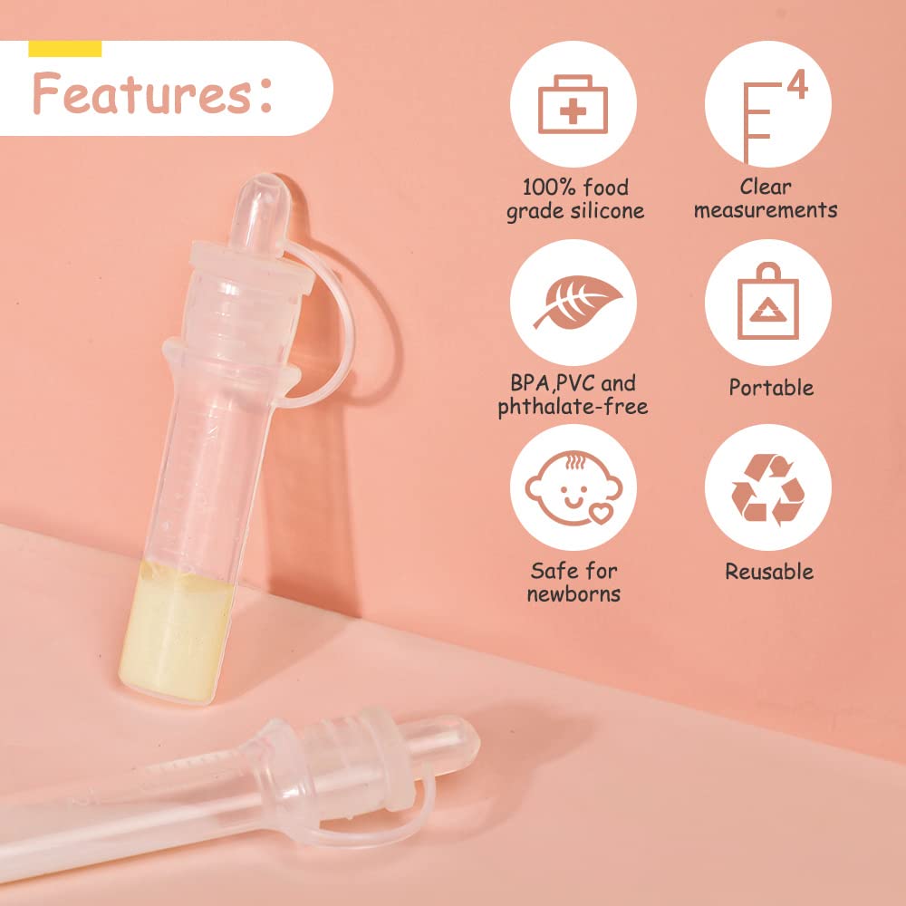 Haakaa Silicone Colostrum Collector Set, Pre-Sterilized (4ml, 2pcs)