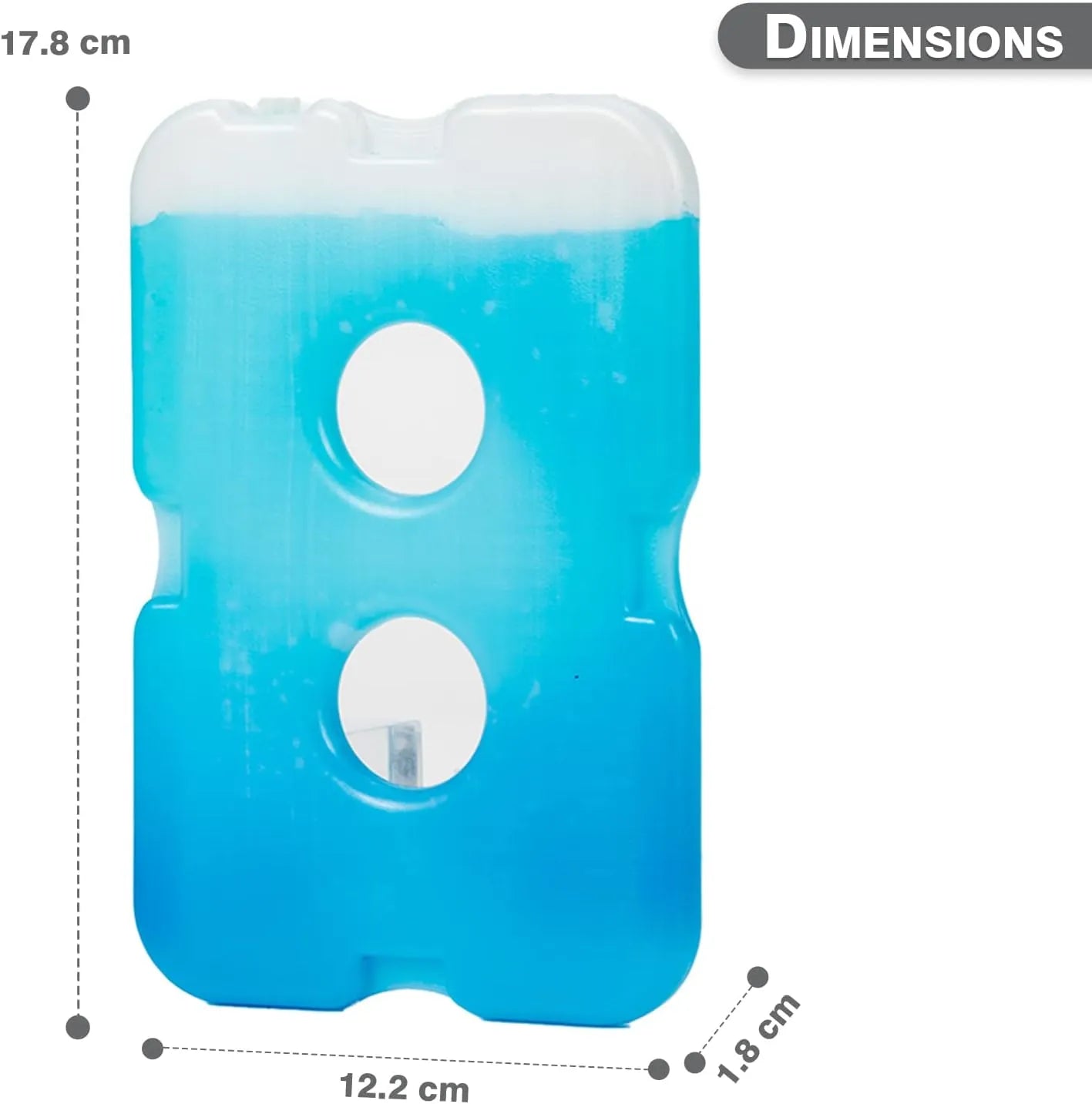Eazy Kids Ice Packs for Lunch bags - Pack of 4 (White)
