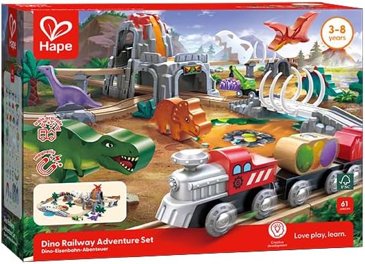 Hape  Dino Railway Adventure Set