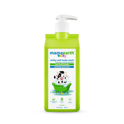 Mamaearth Milky Soft Body Wash For Babies (400ml)