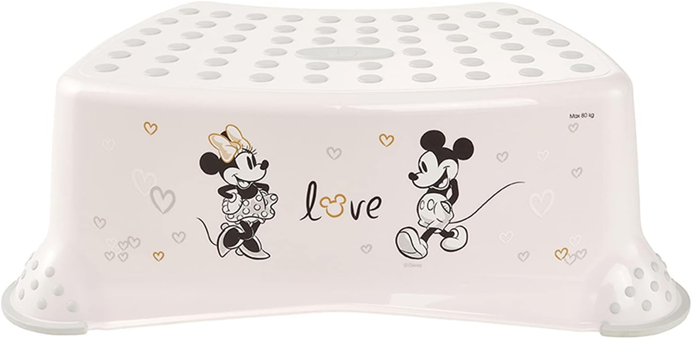 Keeeper Disney Minnie & Mickey Mouse Step Stool 3 to 14 Years Non-Slip