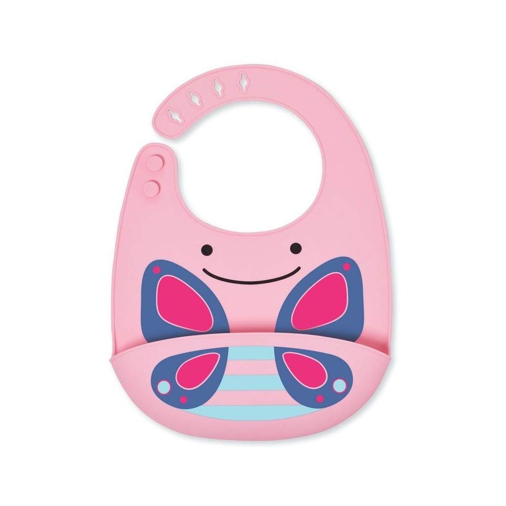 Skip Hop Zoo Fold & Go Silicone Bib