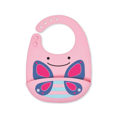 Skip Hop Zoo Fold & Go Silicone Bib