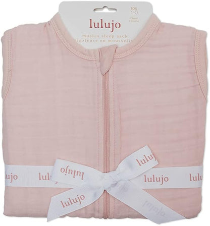 Lulujo Cotton Muslin Sleep Sack 1.0 TOG, Ballet Slipper