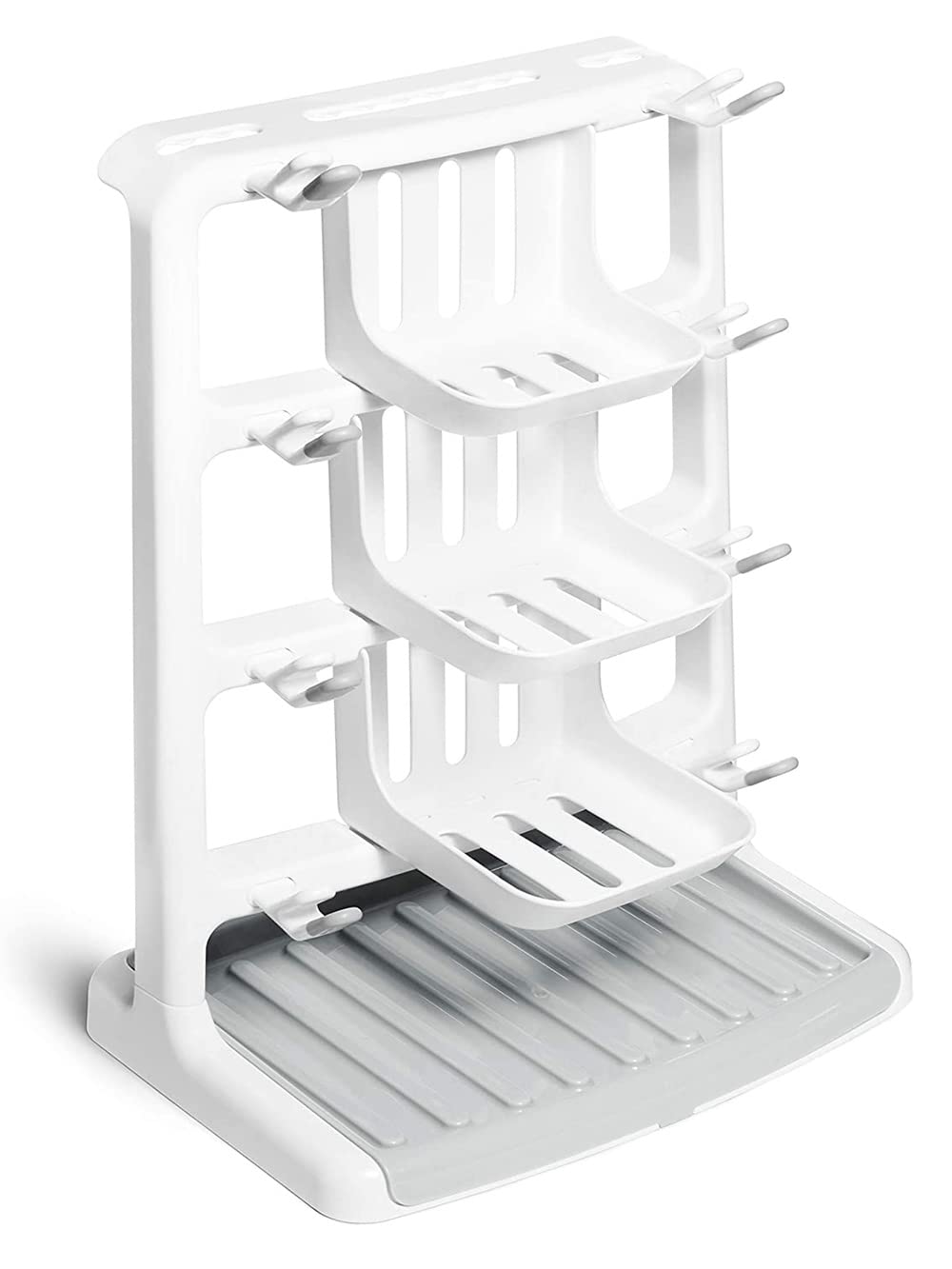 Munchkin Tidy Dry Space Saving Vertical Bottle Drying Rack, White