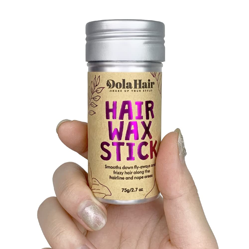 Dolahair Hair Wax Stick Flyaway Control and Styling Pomade for Kids, Women, and Men Hair Bun Maker and Accessorie