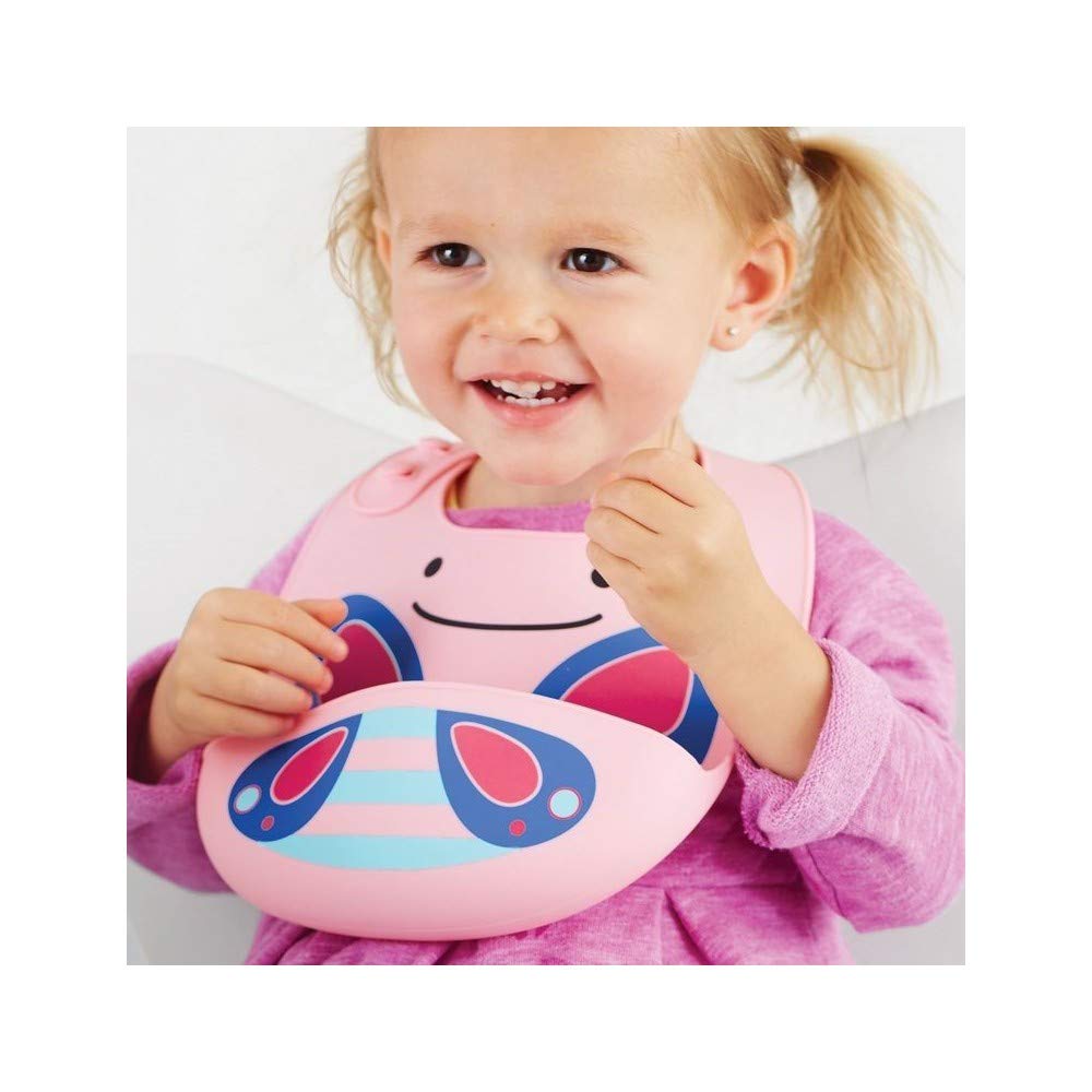 Skip Hop Zoo Fold & Go Silicone Bib