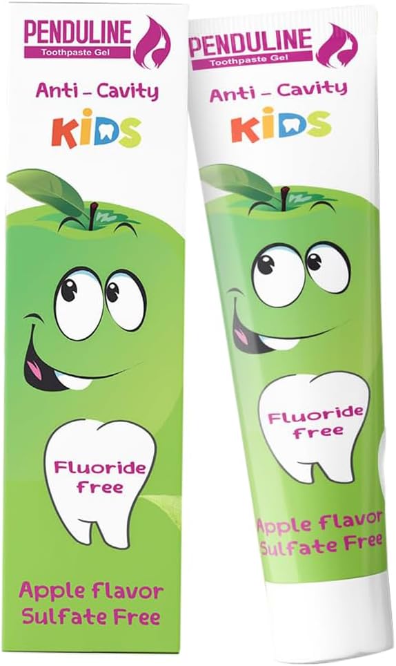 Penduline Kids Toothpaste Gel Fluoride Free Green Apple Flavor (75ml)