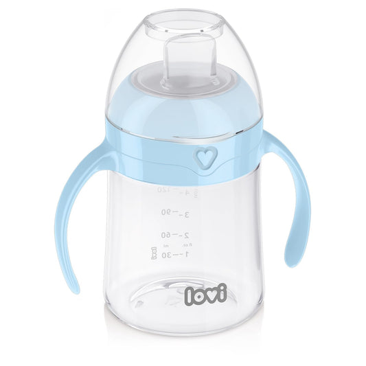 كوب لوفي سهل التبديل بفوهة للشرب - أزرق (150ml، 6m+)